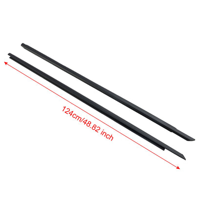 2008-2017 Dodge Challenger 2pcs 55399123AG 55399122AG Front Door Window Belt Weatherstrip