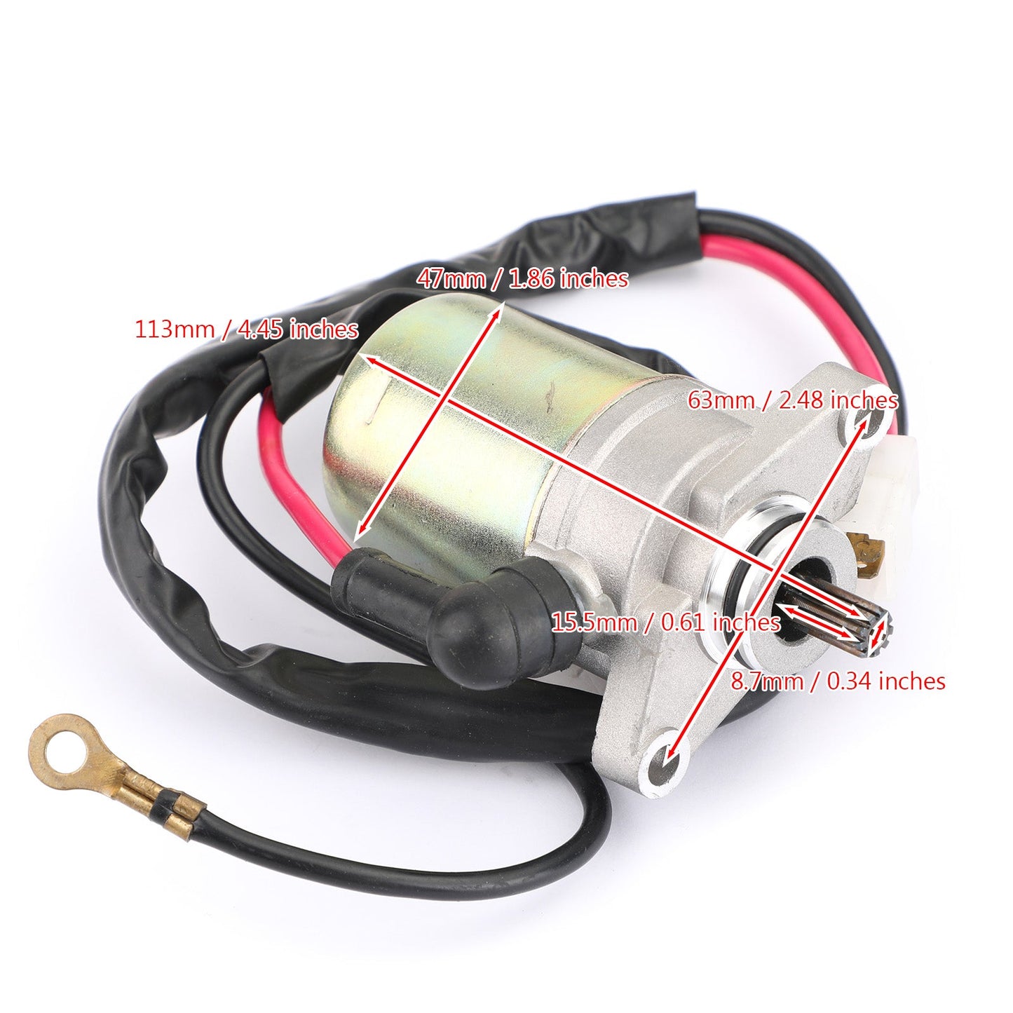 Can-Am BOMBARDIER 02-06 DS50 Mini 49cc DS90 Mini 83cc & 03-04 Quest 50 49cc Starter Motor Engine Starting 9-Spline Champoo
