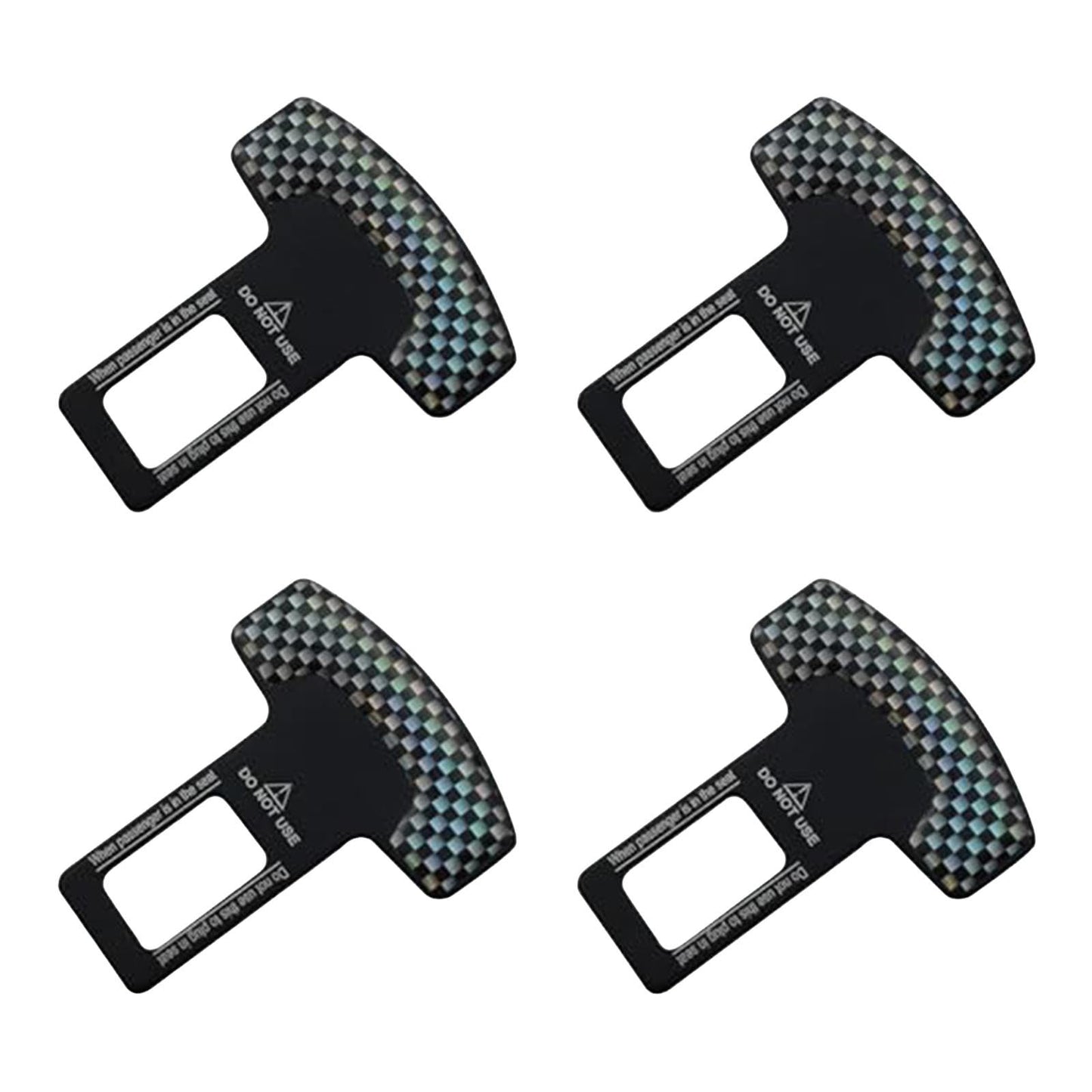 4-Pack Car Seat Belt Alarm Silencer Stopper Buckles Clips Universal Fit for All Model