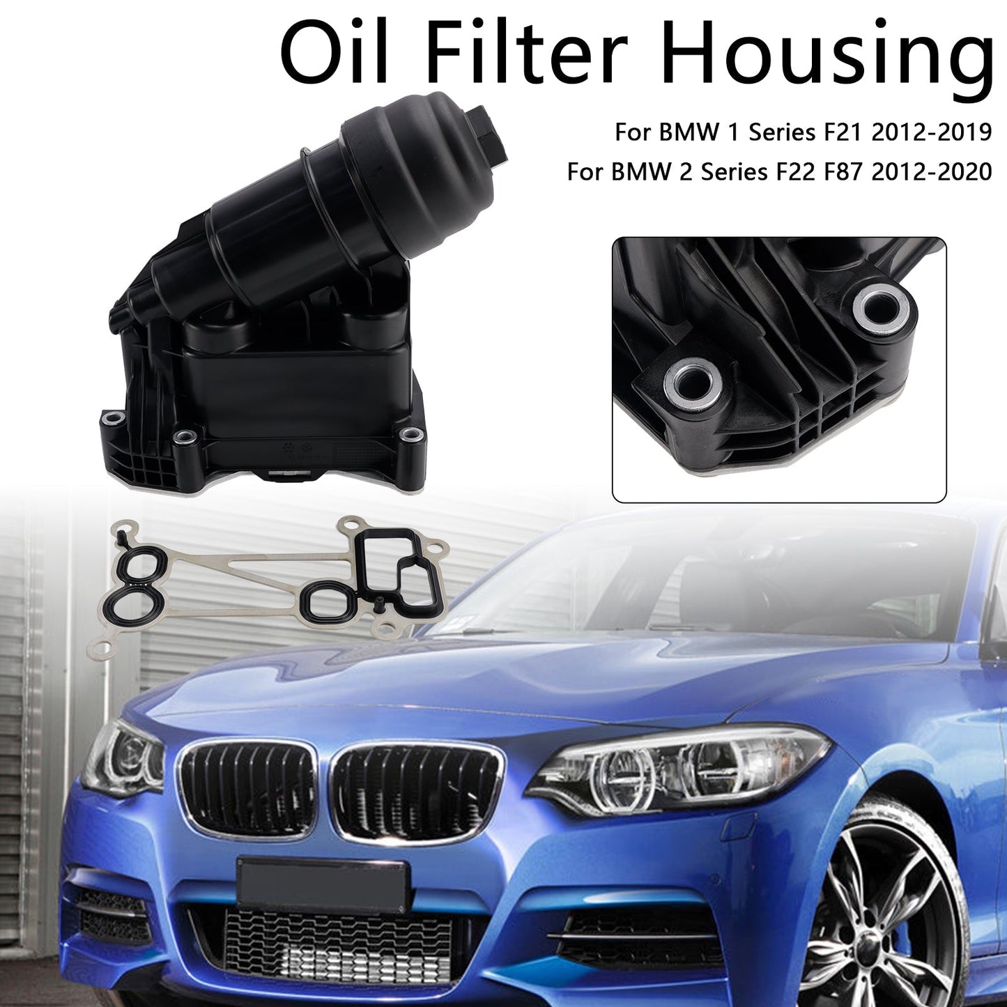 2007-2013 BMW 3 Series E93 Oil Filter Housing 7800066 11427800066