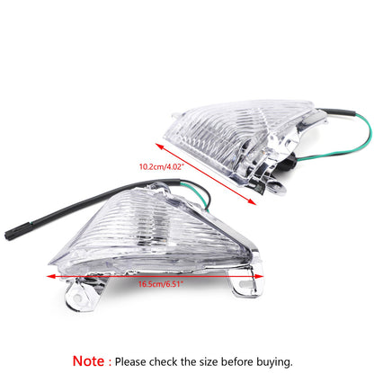 Front Turn Signals Lens For ZX 14R 10R 6R 636 Ninja 650F Clear Champoo