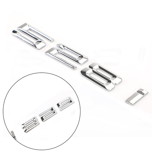 528i Chrome Rear Trunk Nameplate Badge Emblem Numbers Letter Decal 528 i