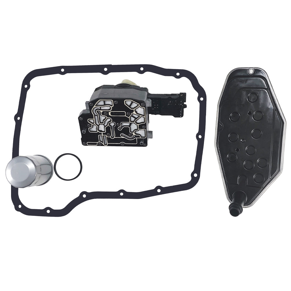 2008-2010 JEEP WRANGLER UNLIMITED L4 2.2L 2.8L 5-45RFE Solenoid Block 4WD Filter Kit 68002342AD 68002342AF
