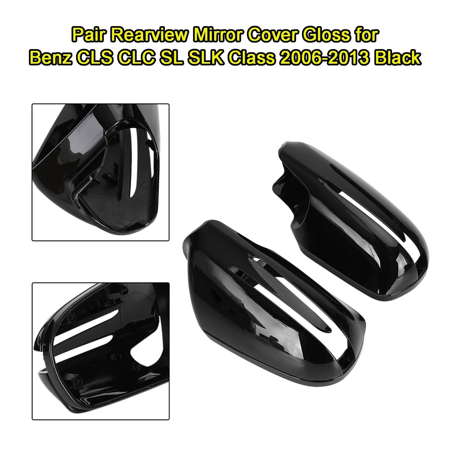 2009-2011 BENZ CLS-Class W219 Facelift Rearview Mirror Cover Gloss Black #1718100364 1718100564