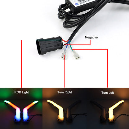 Front Signature Turn Signal Light RGB for Can Am Maverick X3 MAX 2017-2023 Champoo