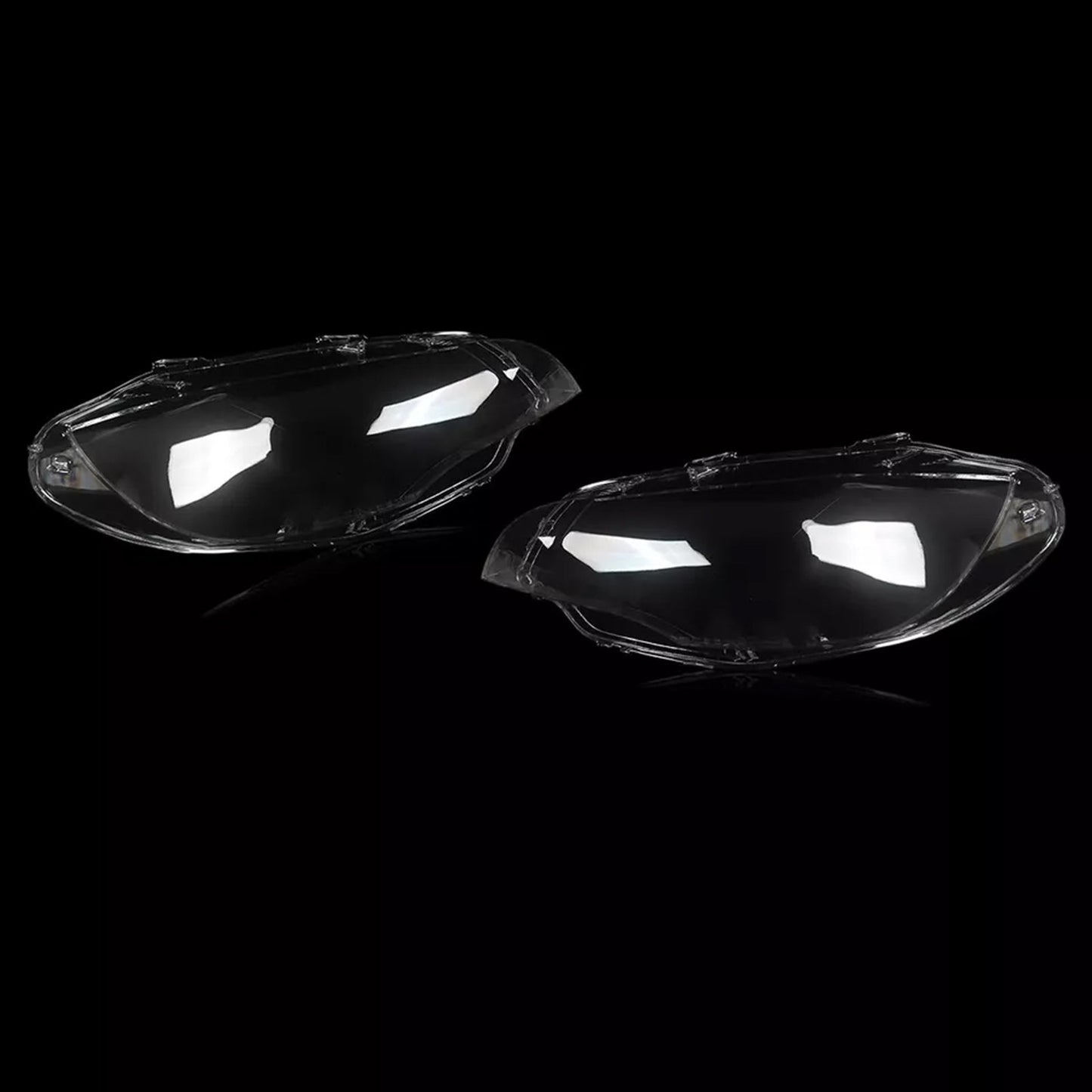 2008-2014 BMW E71 X6 2PCS Clear Headlight Lens Cover Headlamp Left + Right 63117271371 63117271372