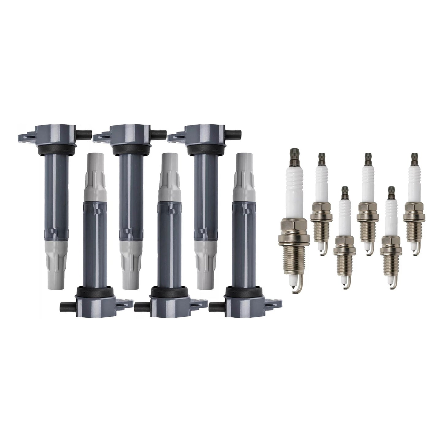 2006-2010 Dodge Charger V6 2.7L 6pcs Ignition Coil & Spark Plugs UF502 4606869