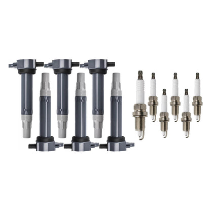 2006-2010 Dodge Charger V6 2.7L 6pcs Ignition Coil & Spark Plugs UF502 4606869