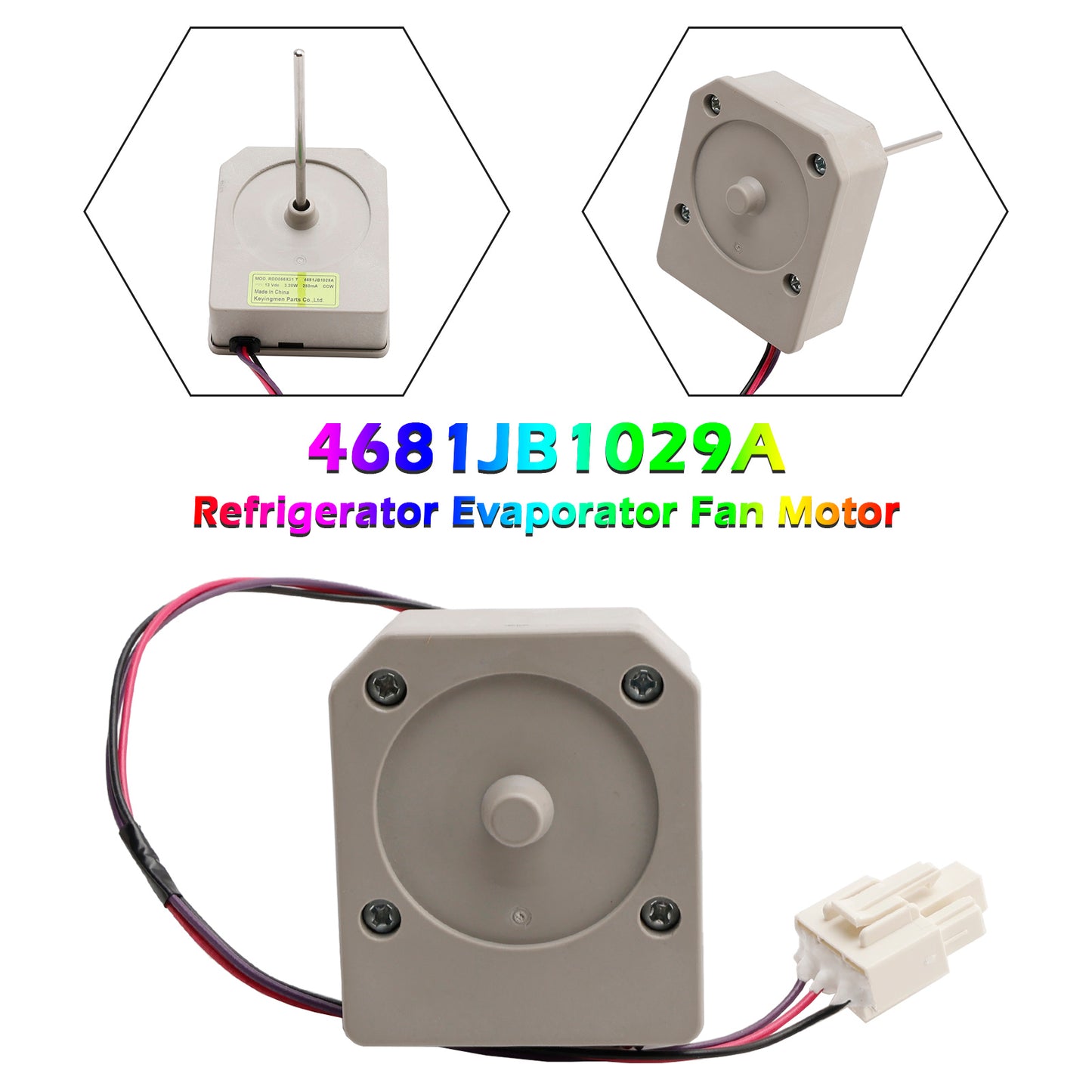 4681JB1029A Refrigerator Evaporator Fan Motor for LG Kenmore Freezer AP5602357