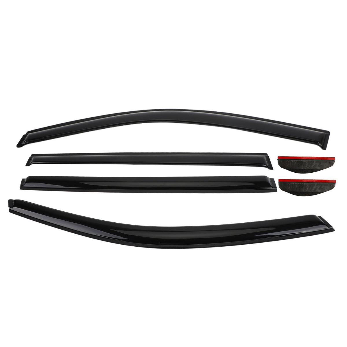Car Window Sun Rain Guard Visors Kit 6PCS Toyota Highlander 2014-2019