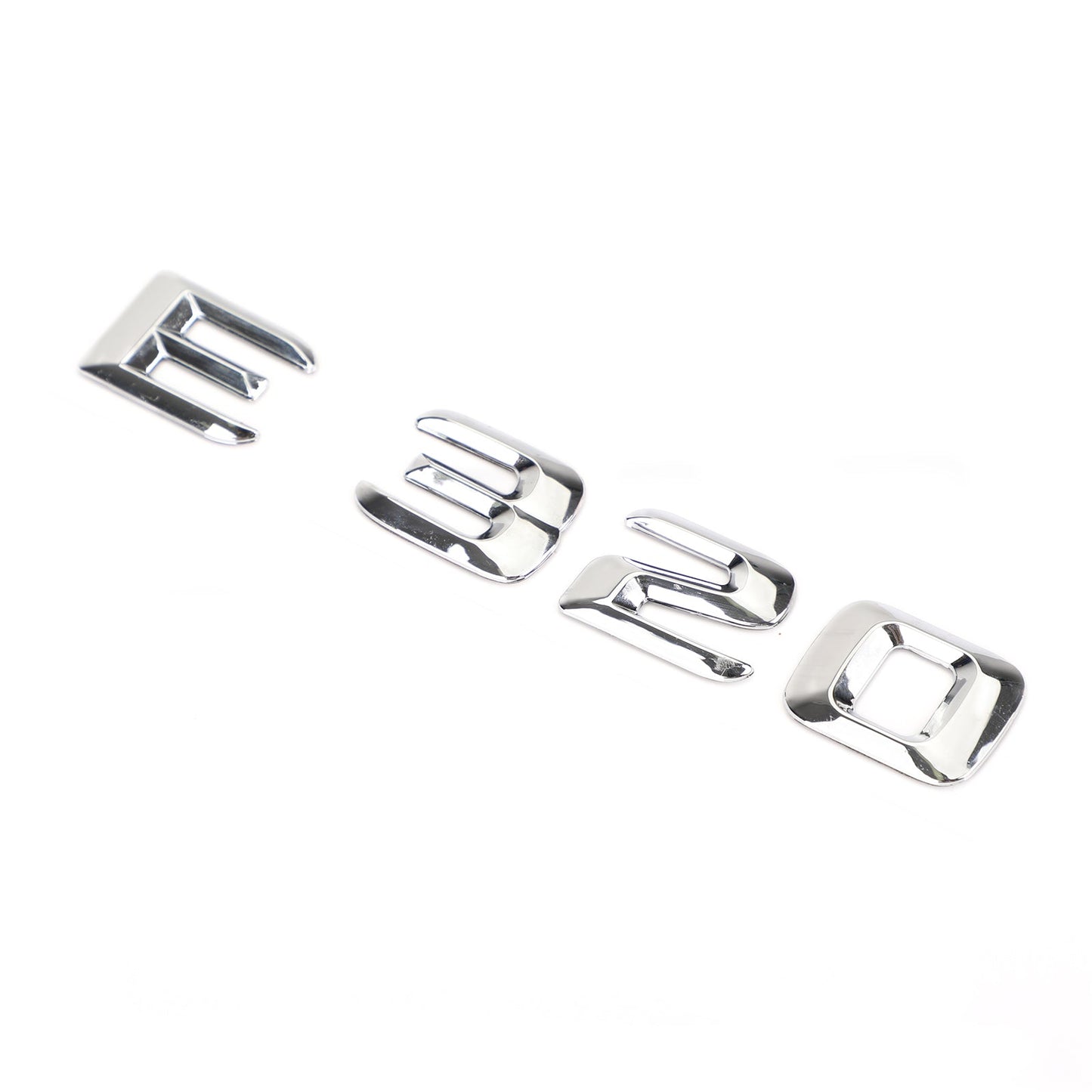 Rear Trunk Emblem Badge Nameplate Decal Letters Numbers Fit Mercedes E320 Chrome