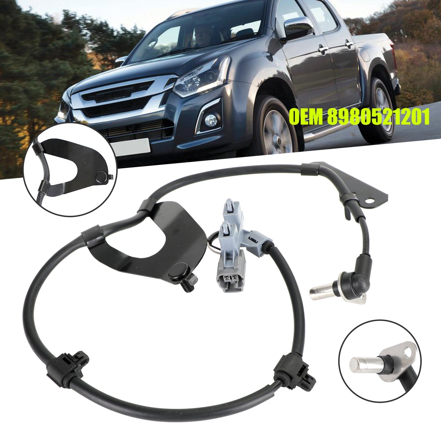 2012-2019 Isuzu D-Max 2.5 Twin Turbo ABS Wheel Speed Sensor Front Left/Right 8-98052119-1 8-98052120-1
