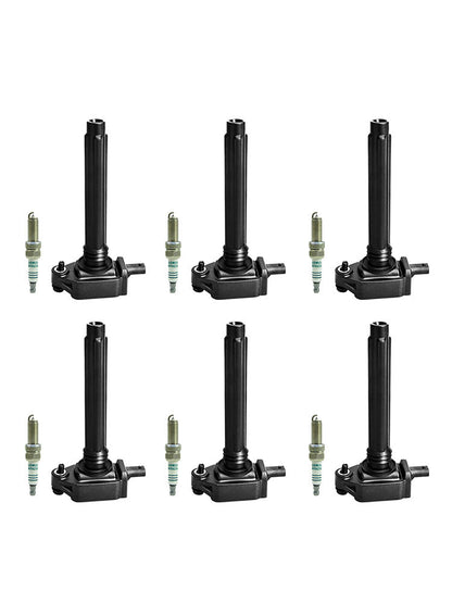 2011-2017 Chrysler 200 300 3.6L V6 6PCS Ignition Coil+Spark Plug UF648 GN10616 36-8196