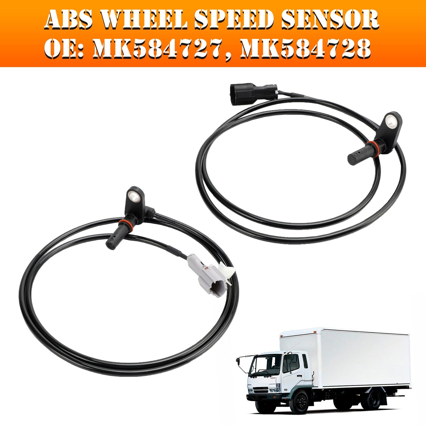 Mitsubishi Fuso Canter 3.0 2Pcs Front Left & Right ABS Wheel Speed Sensor MK584727 MK584728