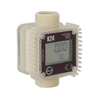 Chemicals Liquid Water K24 Turbine Digital Diesel Oil Fuel Flow Meter Tester