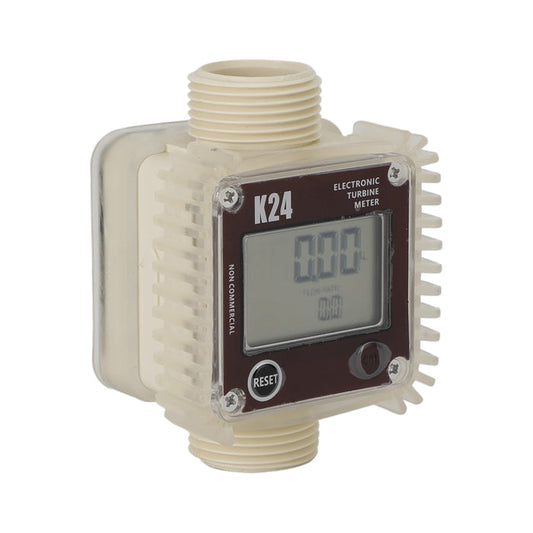 Chemicals Liquid Water K24 Turbine Digital Diesel Oil Fuel Flow Meter Tester