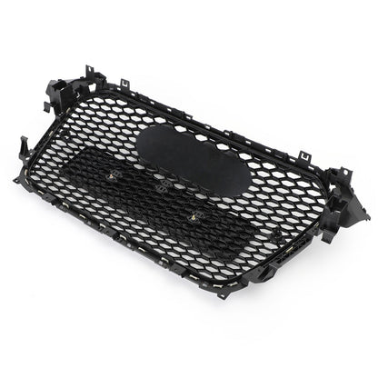 Audi 2012-2016 A4 S4 Honeycomb Grill RS4 Style Mesh Front Bumper Grille Gloss Black