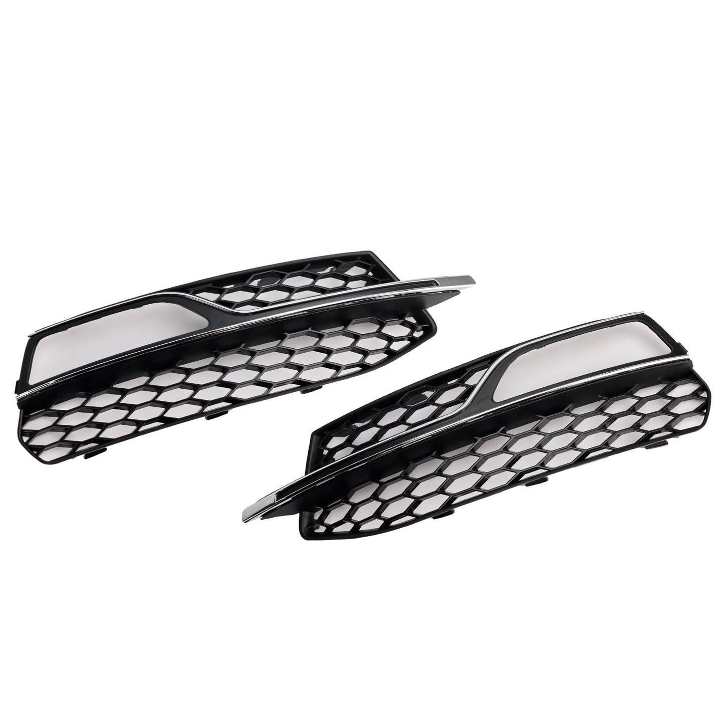 2013-2016 Audi A3 S-Line Front Lower Bumper Fog Light Cover Grille 8V3807681G 8V3807682G