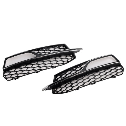 2013-2016 Audi A3 S-Line Front Lower Bumper Fog Light Cover Grille 8V3807681G 8V3807682G