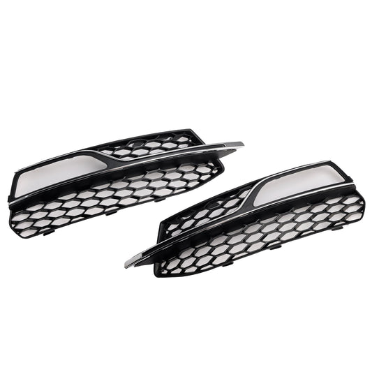 2013-2016 Audi A3 S-Line Front Lower Bumper Fog Light Cover Grille 8V3807681G 8V3807682G