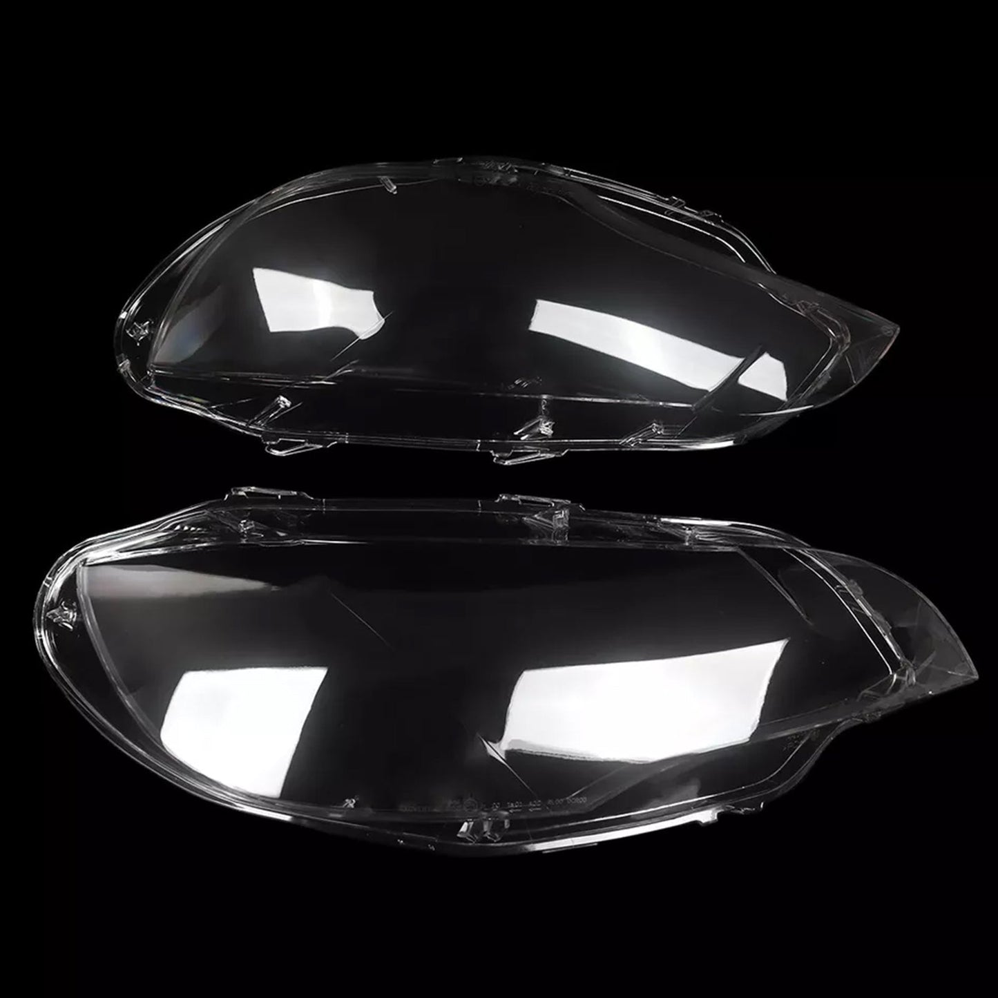 2008-2014 BMW E71 X6 2PCS Clear Headlight Lens Cover Headlamp Left + Right 63117271371 63117271372