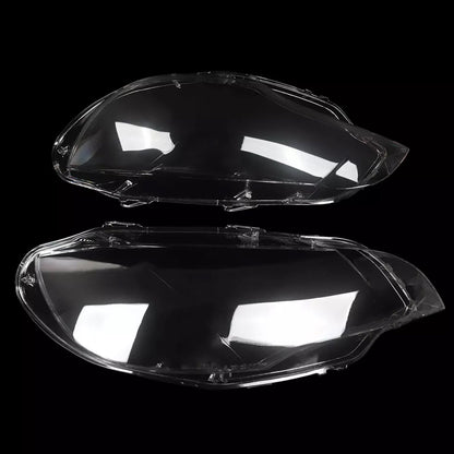 2008-2014 BMW E71 X6 2PCS Clear Headlight Lens Cover Headlamp Left + Right 63117271371 63117271372