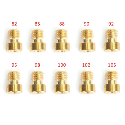 GY6 Motorcycle Scooter Carburetor PZ19 10set Round Head Main Jet 5mm 82-105