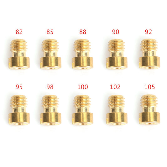 GY6 Motorcycle Scooter Carburetor PZ19 10set Round Head Main Jet 5mm 82-105