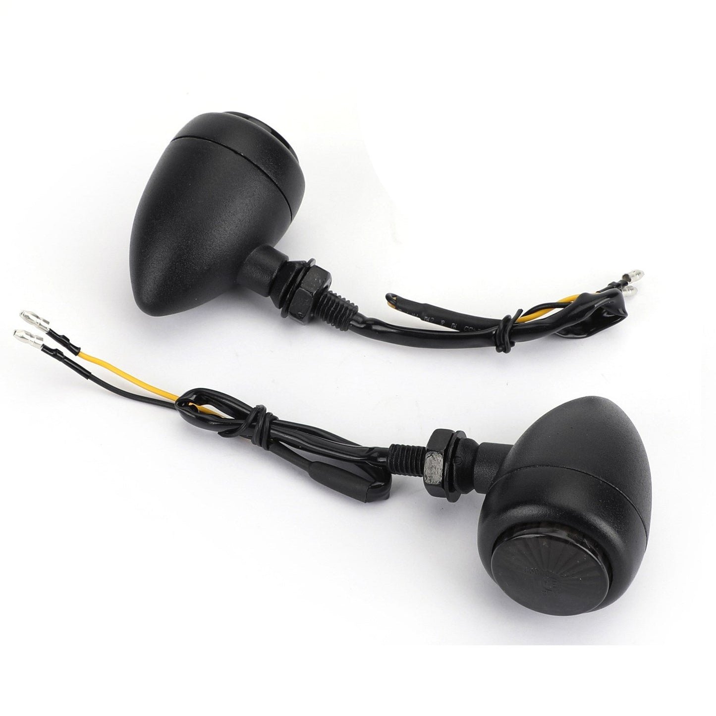 Turn Signals Indicators Fit For Harley Chopper Cafe Racer Black Champoo