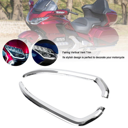 Chrome Fairing Vertical Vent Trim For Honda Goldwing 1800 GL1800 2018-2021 2019