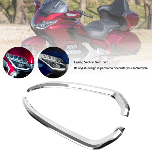Chrome Fairing Vertical Vent Trim For Honda Goldwing 1800 GL1800 2018-2021 2019