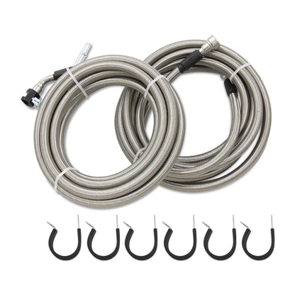 2007-2010 Pontiac G5 2.2L l4 Stainless Steel Braided Fuel Line Kit Quick Fix QFF0015SS