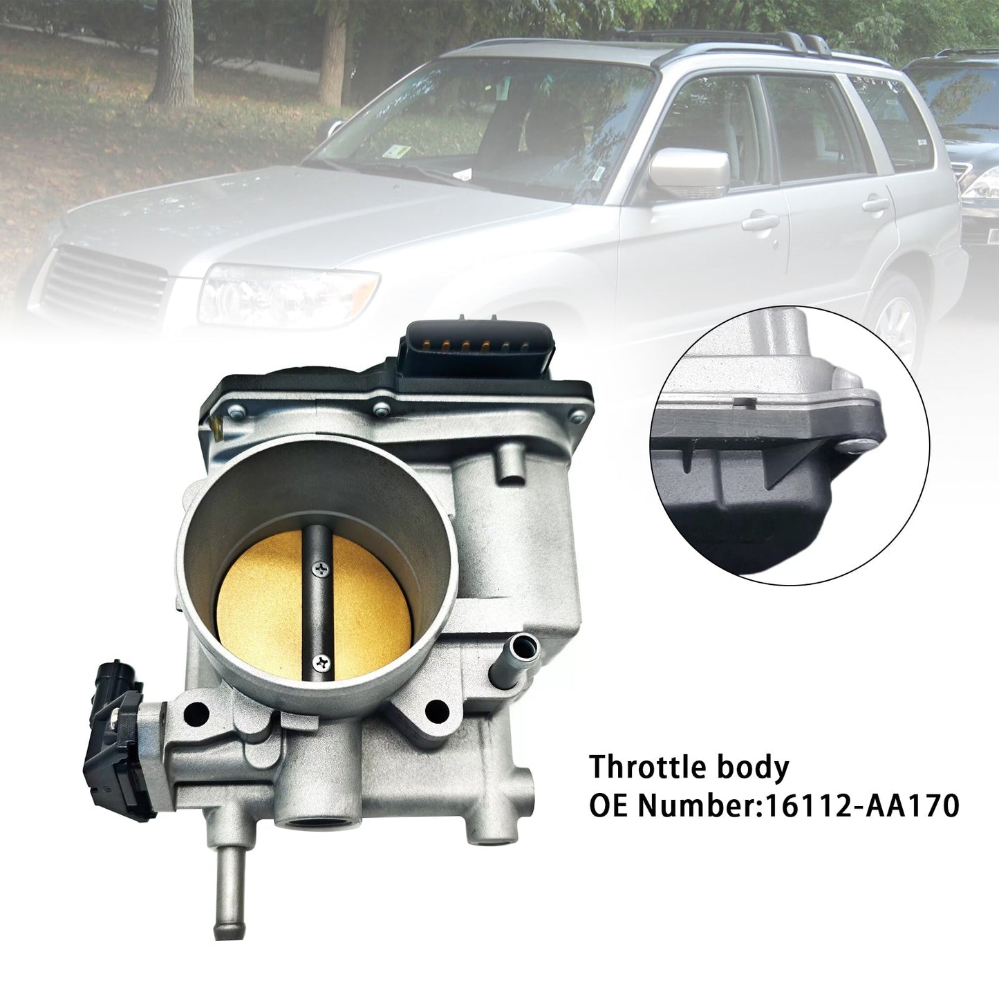 2006-2008 Subaru Forester 2.5L With Turbo Throttle Body 16112-AA170