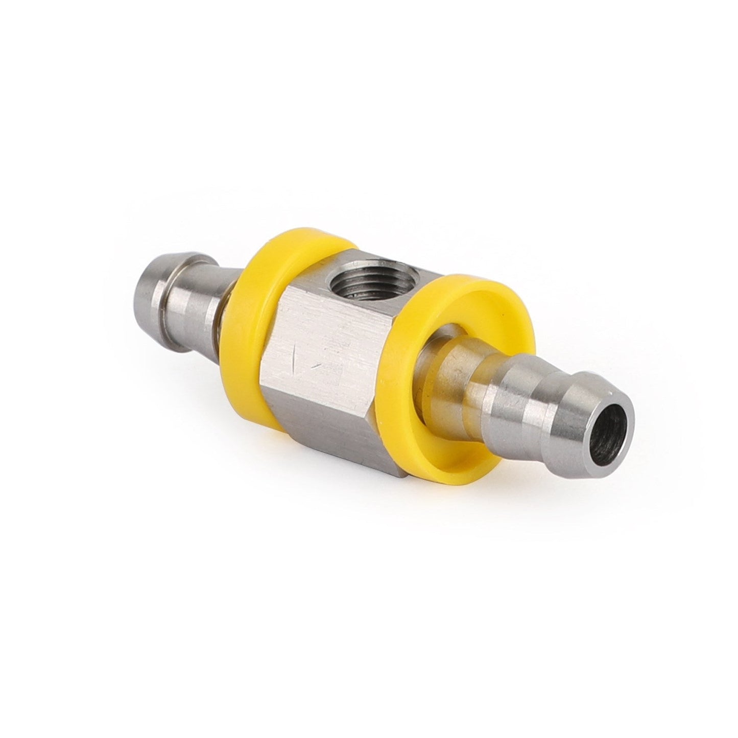 Stainless Steel 3/8" Fuel Line Fuel Pressure Gauge Sensor T-Fitting Adapter pro