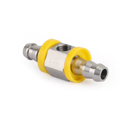 Stainless Steel 3/8" Fuel Line Fuel Pressure Gauge Sensor T-Fitting Adapter pro