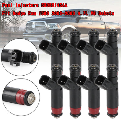 2001-2002 Grand Cherokee 4.7L V8 8PCS Fuel Injectors 53032145AA 812-12144