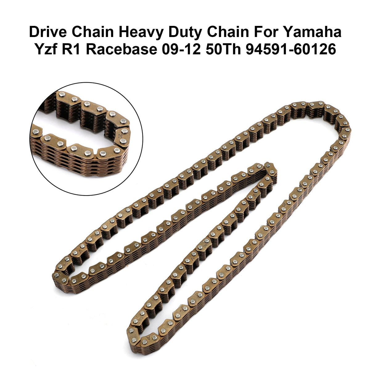 Drive Chain Heavy Duty Chain For Yamaha Yzf R1 Racebase 09-12 50Th 94591-60126