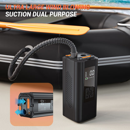 150PSI Auto Air Pump DC14.8V Tire Inflator Portable Air Compressor