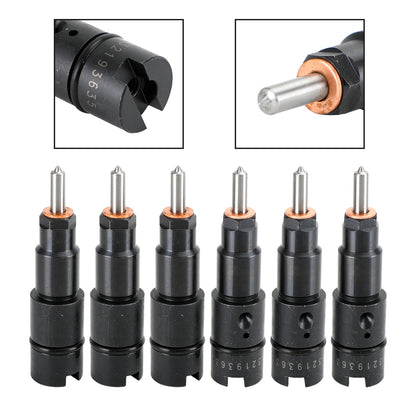 6PCS Fuel Injectors 0432193635 RV275 Fit Dodge Cummins 5.9L 1998-2002 40-50 HP