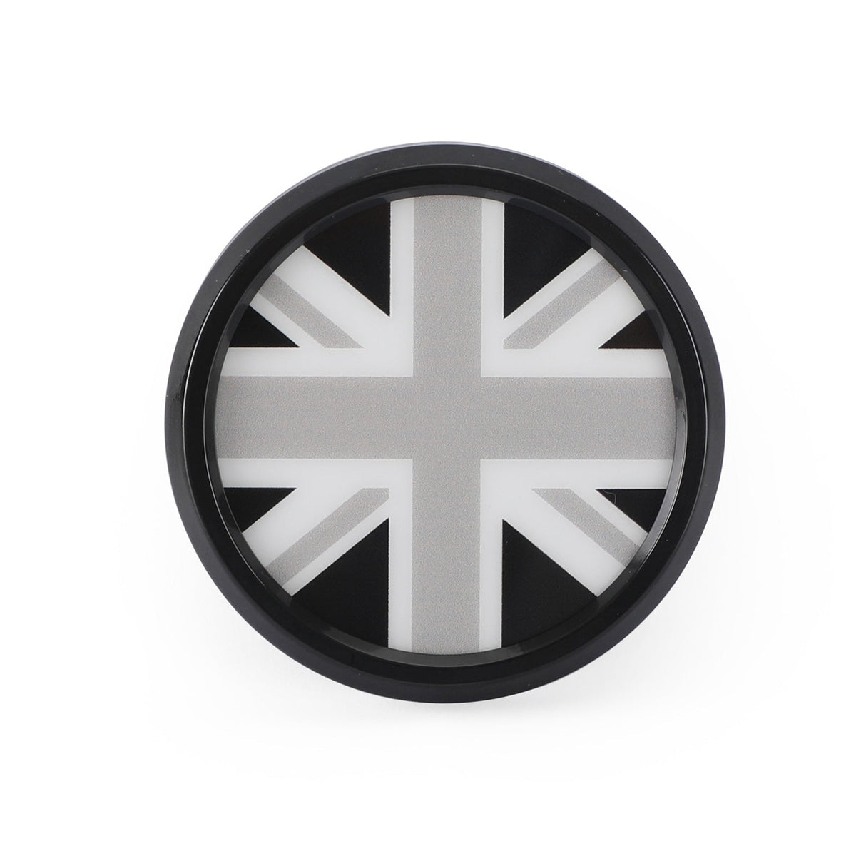 BMW MINI Cooper Black & White UK Flag Grille Front Grill Emblem Badge