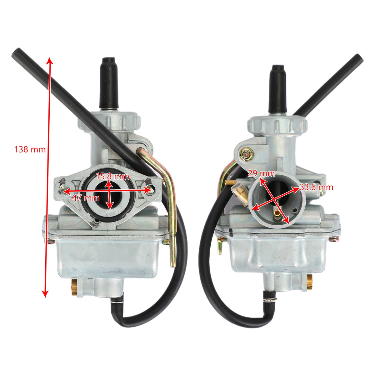 PZ16 16mm Carburetor Carb Hand Choke 50cc 70cc 90 110cc ATV Dirt Bike Go Kart