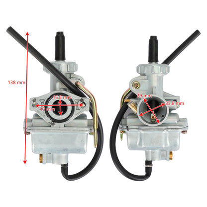 PZ16 16mm Carburetor Carb Hand Choke 50cc 70cc 90 110cc ATV Dirt Bike Go Kart