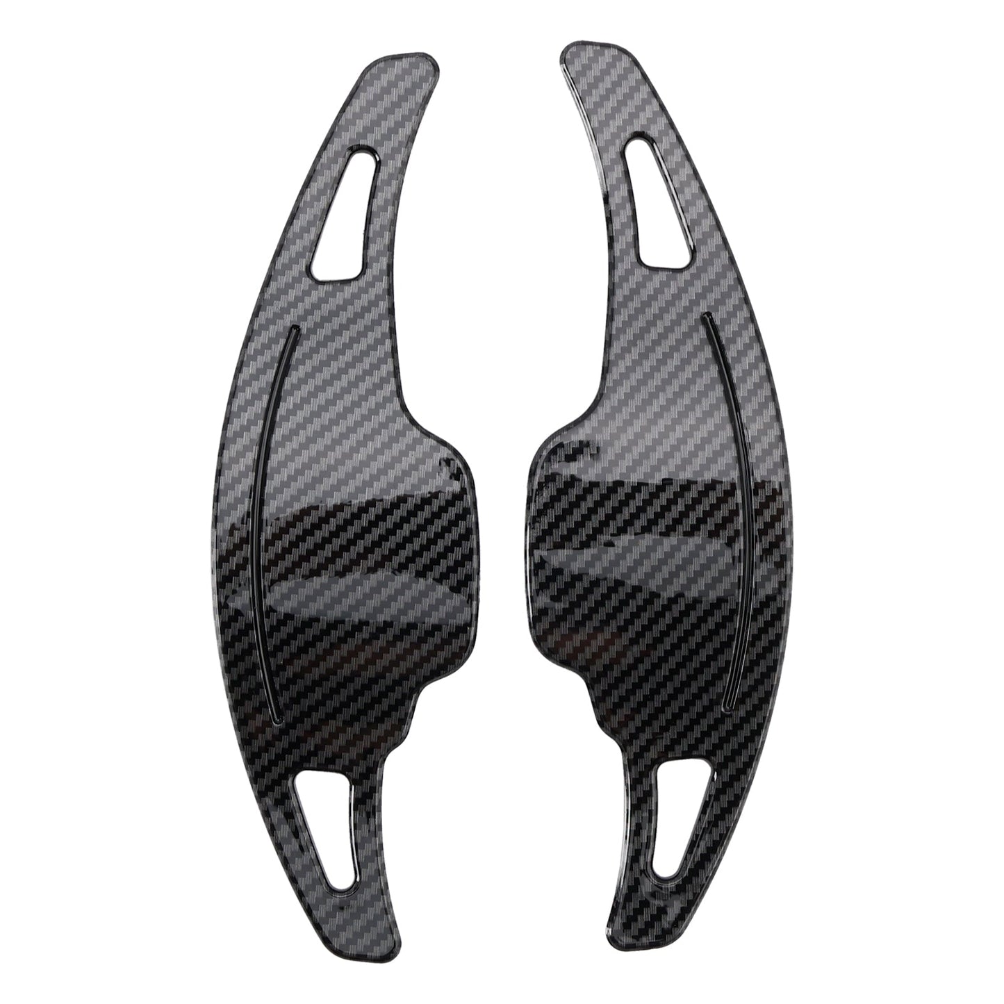 2012-2015 Chevrolet Camaro Carbon Look Steering Wheel Paddle Shifter Extension Covers