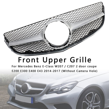 Mercedes Benz E-Class W207 / C207 Coupe E200 E300 E400 E43 2014-2017 Front Bumper Grill Replacement Grille