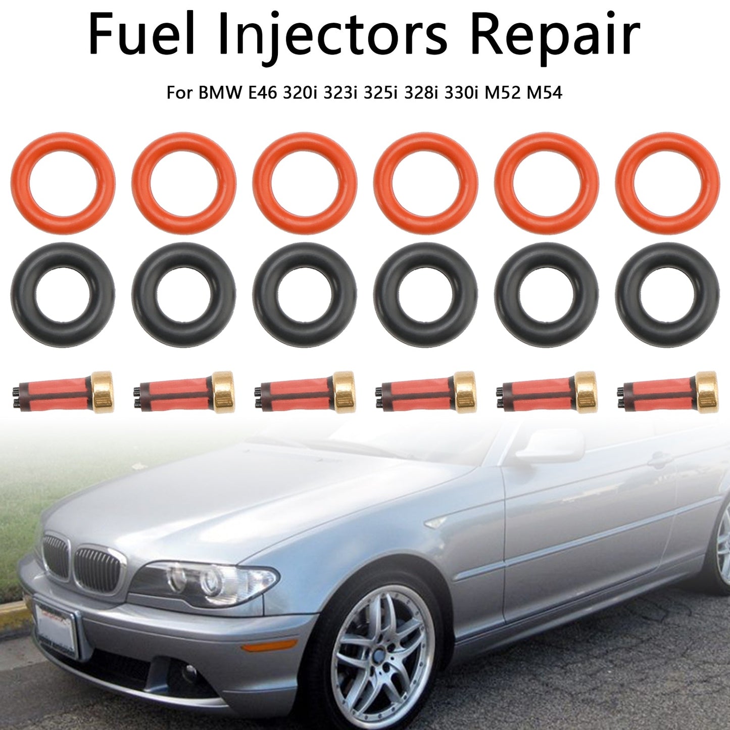 BMW E46 320i 323i 325i 330i Fuel Injector Repair Kits 13537546244 13641437486