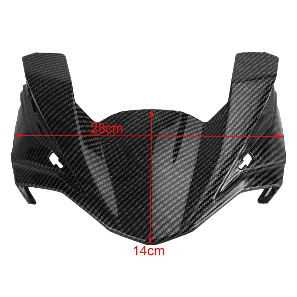 Carbon Front Nose Headlight Cover Surround Fairing For Kawasaki Z650 2017-2019
