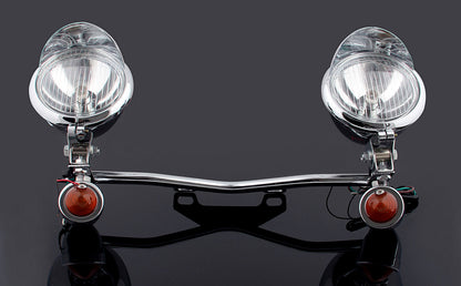 Driving Passing Turn Signal Spot Light Bar For Honda Yamaha Suzuki Kawasaki Champoo