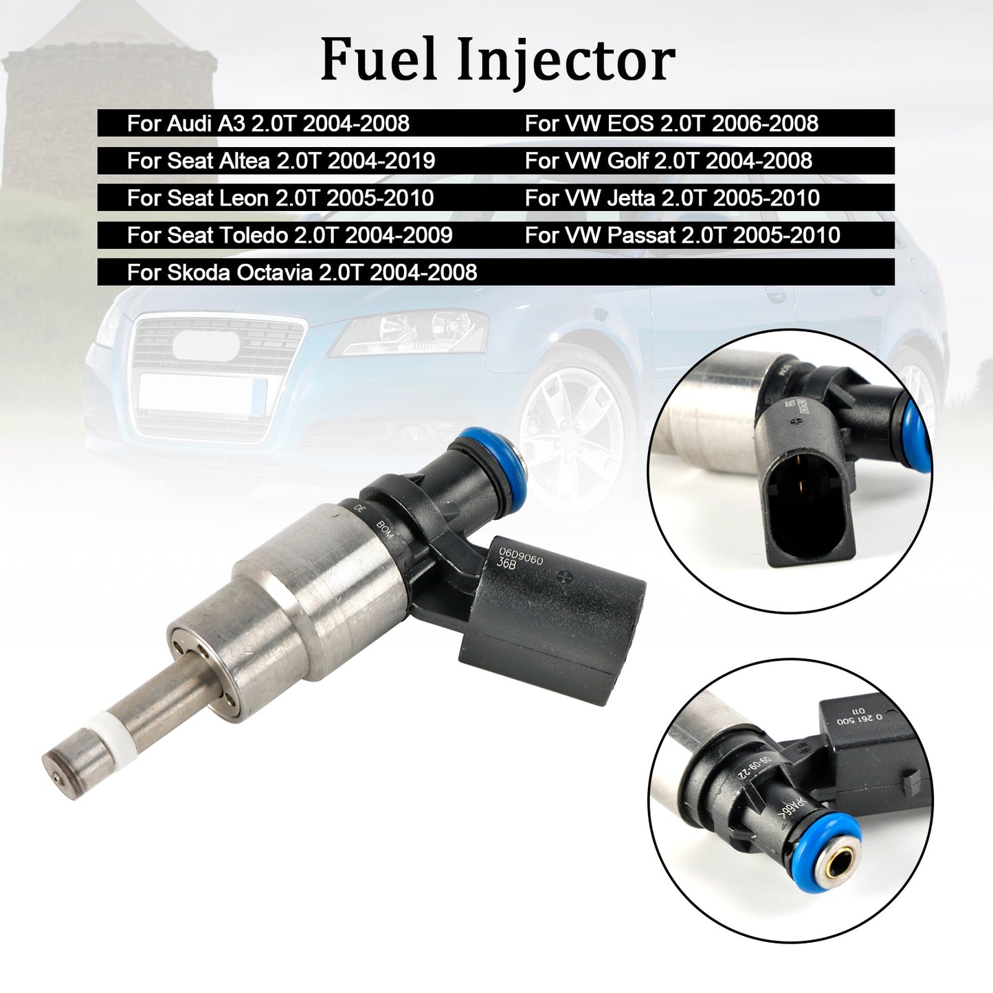 2004-2008 Skoda Octavia 2.0T Fuel Injector 0261500011 06F906040D