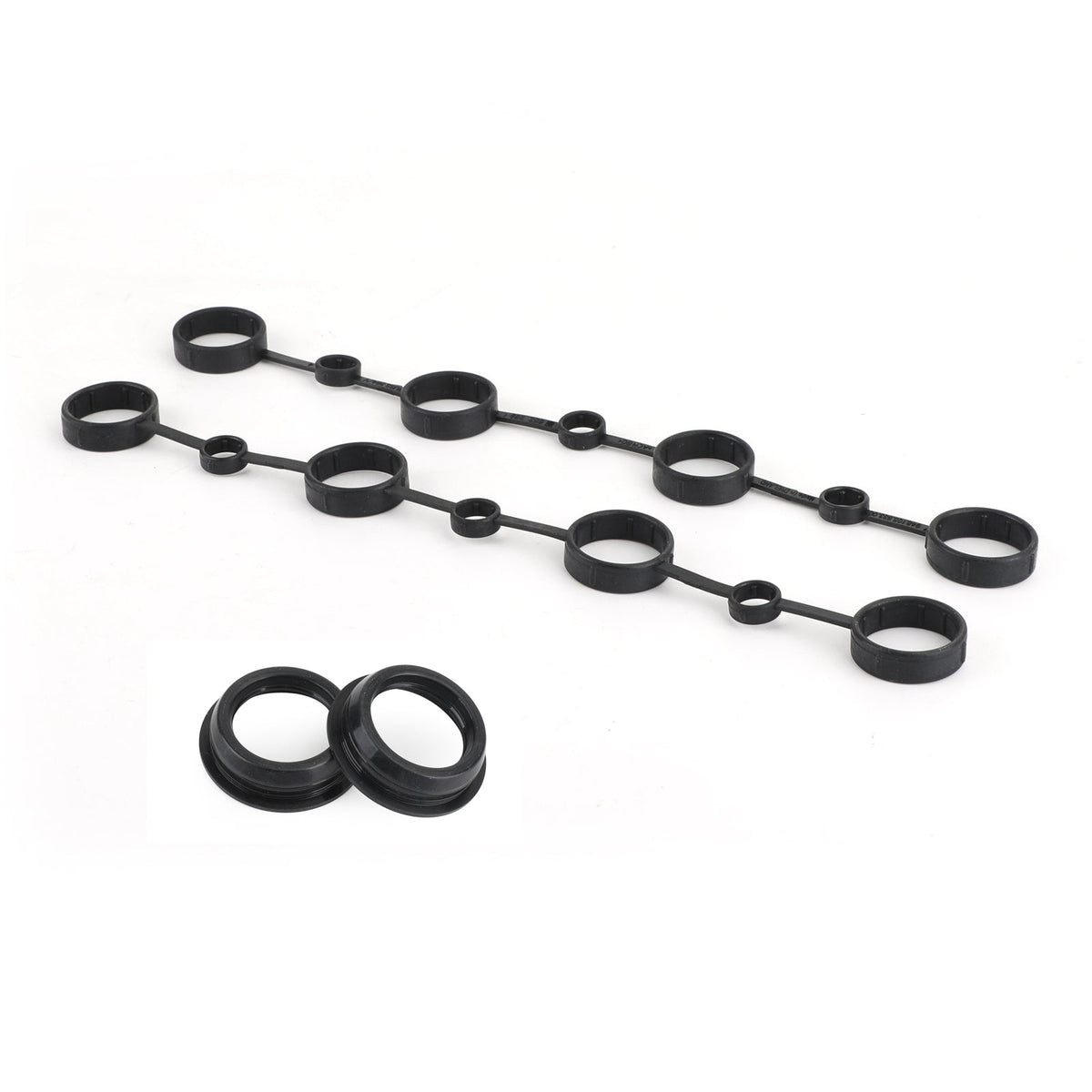 Cayenne V8 Left & Right Valve Cover Gasket Set Spark Plug Seals Cam Gasket