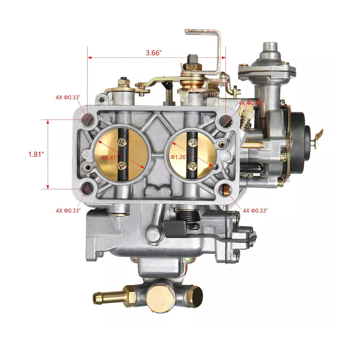 1981-1983 Nissan Pickup Z22 (2200cc) PL720 2 Barrel Carburetor W/ Electric Choke 22680.033B 99004.300